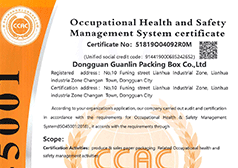 职业健康安全管理体系认证英文